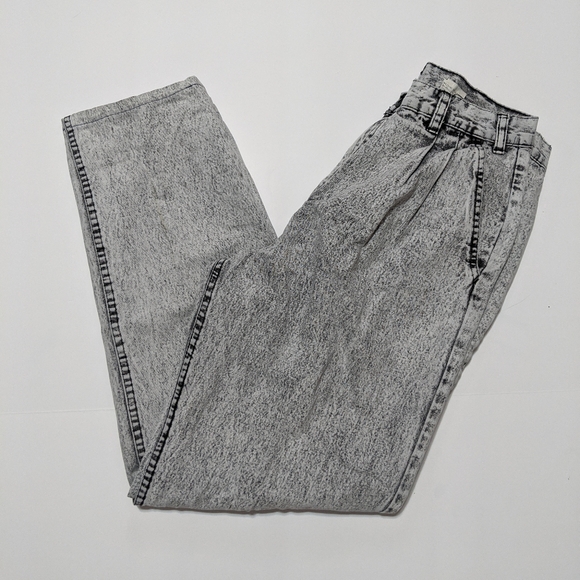 VTG Loafers Acid Wash Jeans 30 Waist - Picture 1 of 8